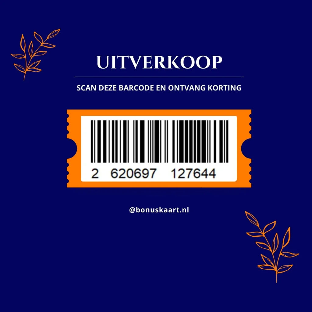 Bonuskaart AH met streepjescode klaar om te scannen aan de kassa